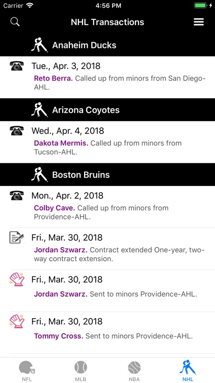 Sports Wire Transactions screenshot-3