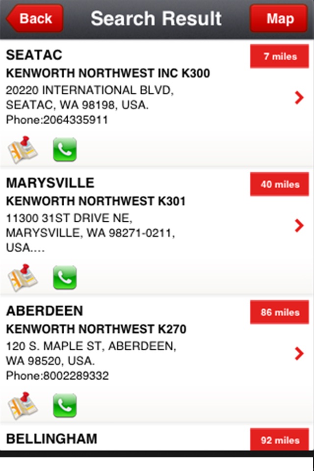 Kenworth Dealer Locator screenshot 2