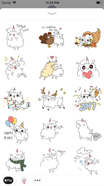 Fluffcorn Animated Stickers