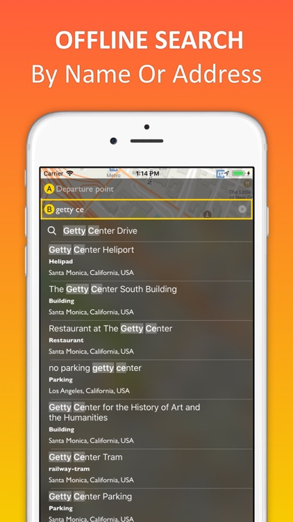 Los Angeles offline map & nav screenshot-3