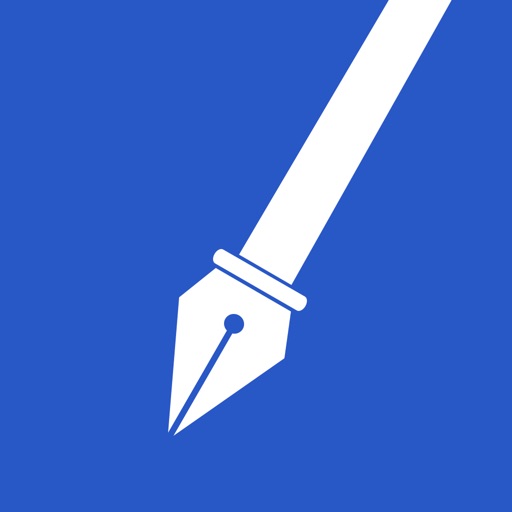 Blue Sketch - Handwritten note