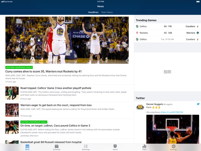 NBA Live for iPad: Live scores(圖1)-速報App