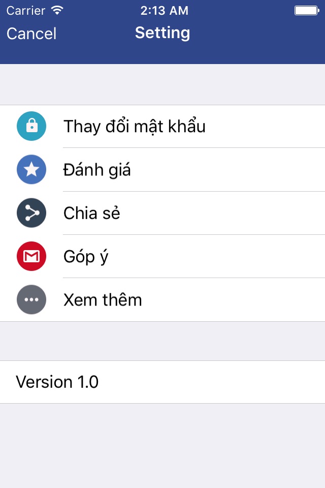 Spartan-Mật khẩu cho Facebook screenshot 2