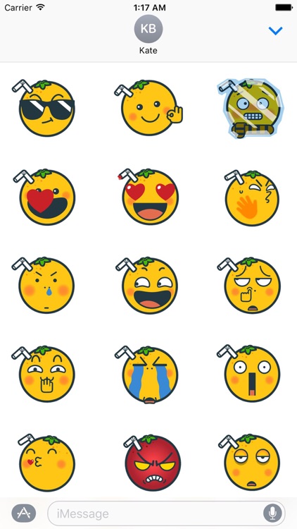 Animated Orange Emoji Sticker