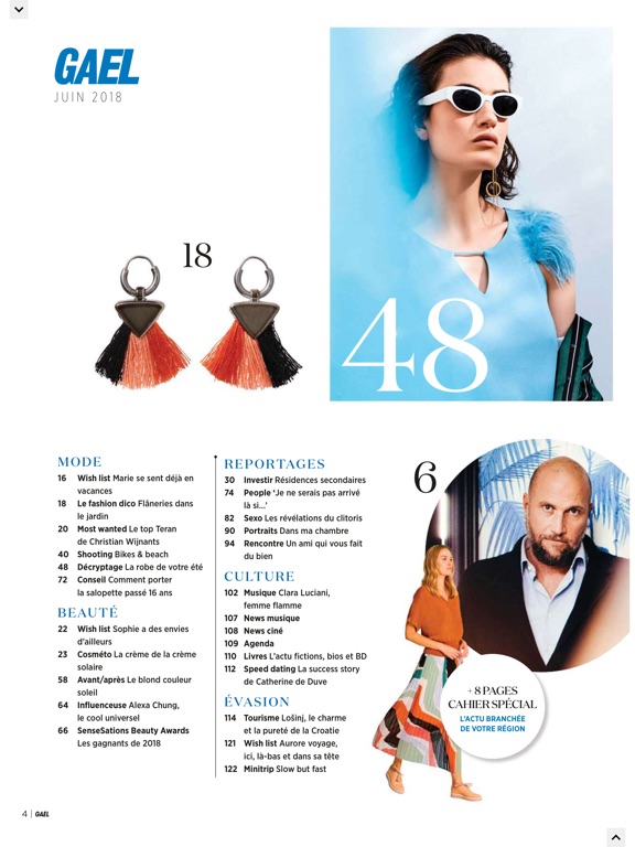 iPad Image of Gael Magazine