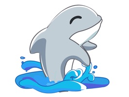 Splash around and have some fun with cute and playful dolphins