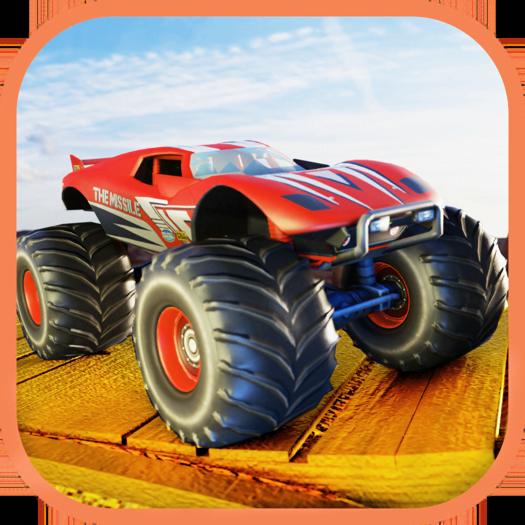 Monster Truck Hill Dash Race App Icon