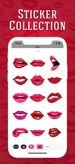 Sexy Kiss Lips Stickers(圖4)-速報App