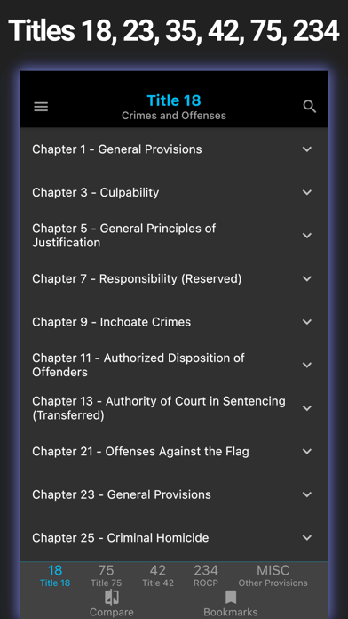 Screenshot #1 pour PA CJ Reference - 2021