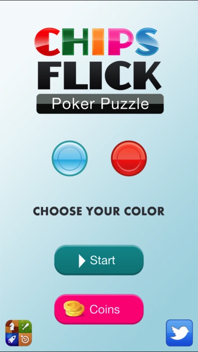 Chips Flick Poker Puzzle Bits 3.0 IOS -