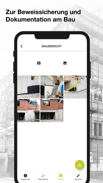 Baugorilla – Bautagebuch App