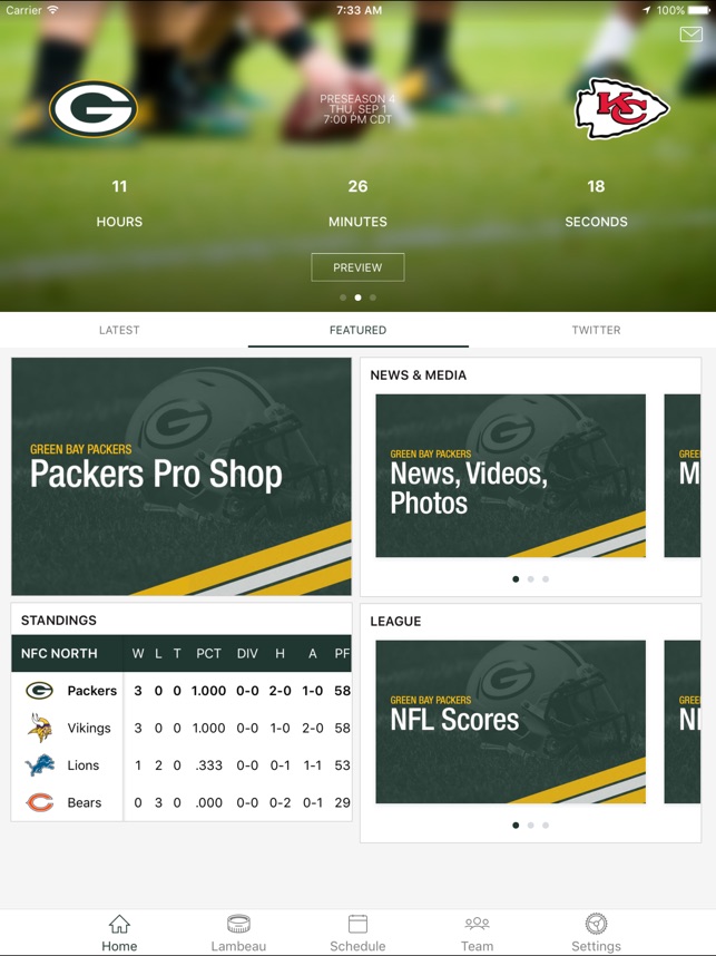 official green bay packers on the app store packers depth chart 2016