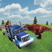 恐龙卡车 - 动物园运输车