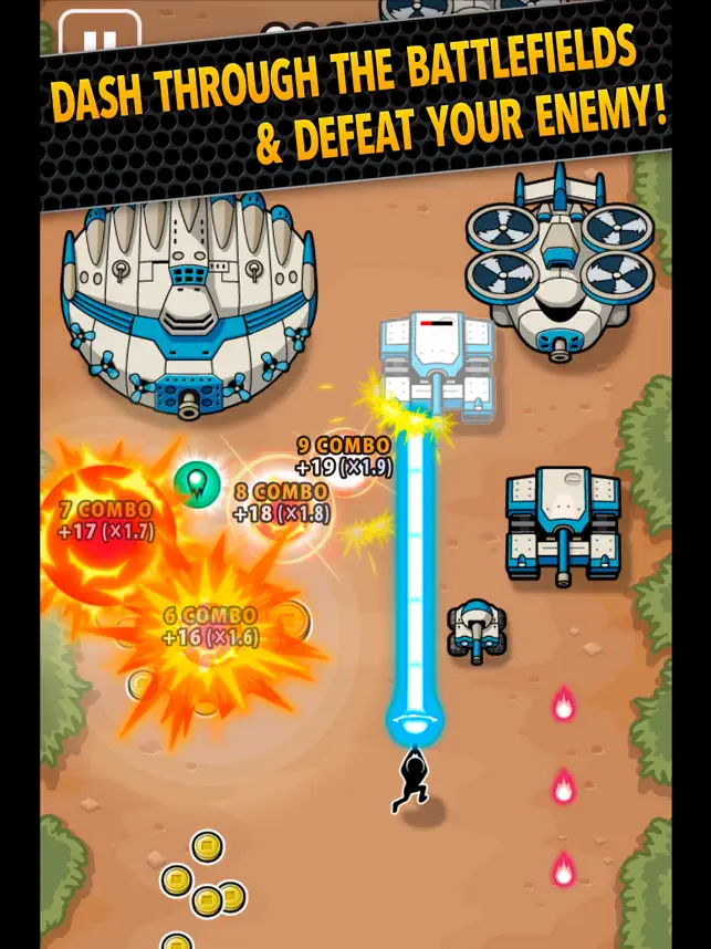 BATTLEFIELD DASH, game for IOS