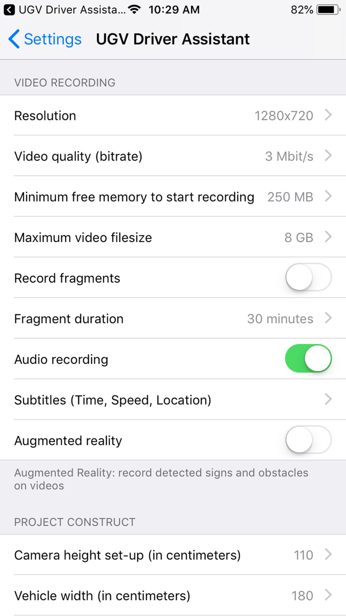 UGV Driver Assistant
