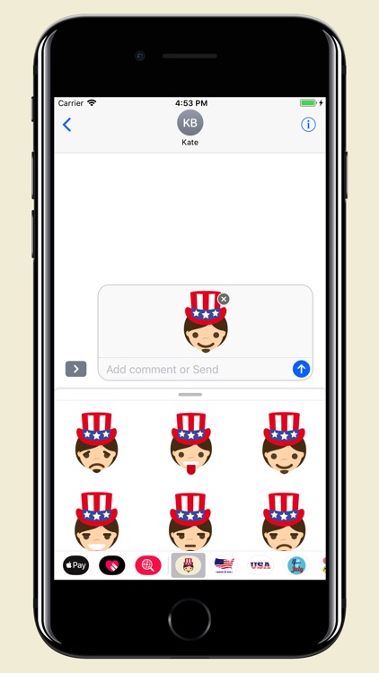 Uncle Sam - USA emoji pack screenshot-3