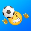 Fußball Emoji Aufkleber
