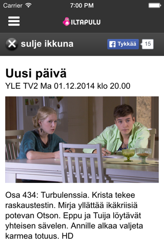Iltapulu TV-opas screenshot 2