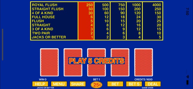 Jacks or Better - Video Poker!(圖4)-速報App