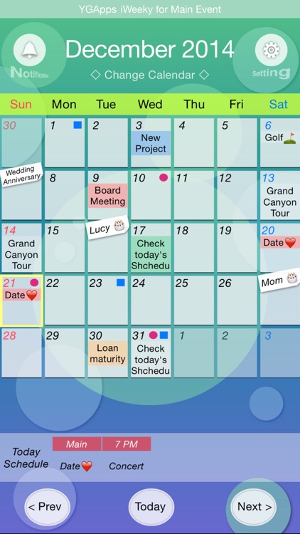 iWeeky Calendar