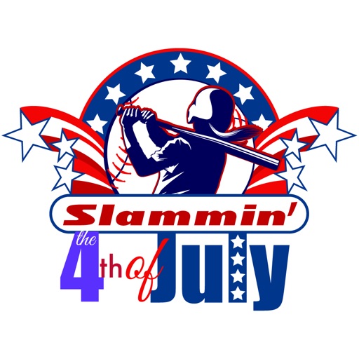 Softball 4th of July Stickers