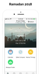 Ramadan 2018 - Adhan & Qibla Captura de tela 1