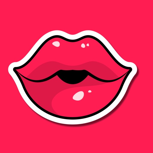 Sexy Kiss Lips Stickers Icon