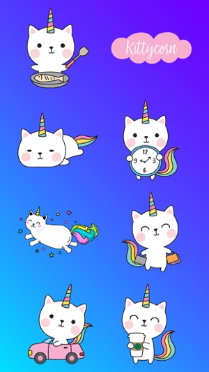 Unicorn Cats Stickers Pack App(圖3)-速報App