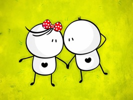 Love Couple Cute Sticker