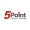 With the 5Point Credit Union Mobile app, you can check your available balances, view transaction history, transfer funds between accounts, pay your bills, view and activate your cash back offers, contact your local store, and find ATM and shared branches in your area