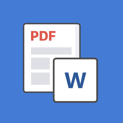 PDF to Word: pdf converter app Icon