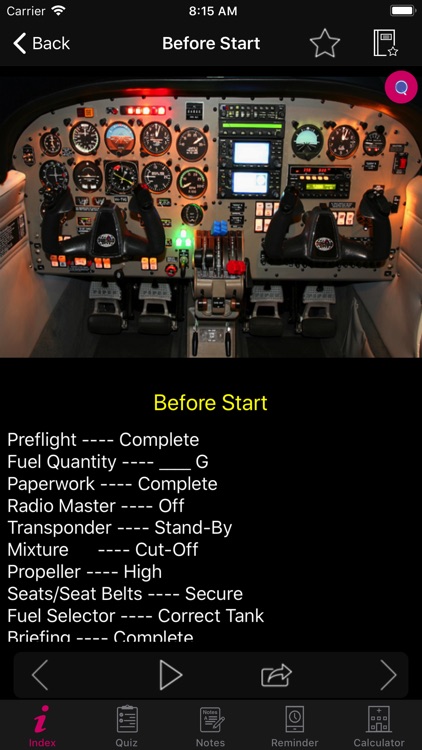 Mooney Flight Checklist