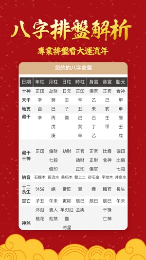 App Store 八字详批 运势大师八字测算命运