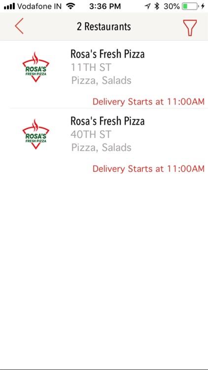 Rosa's Fresh Pizza