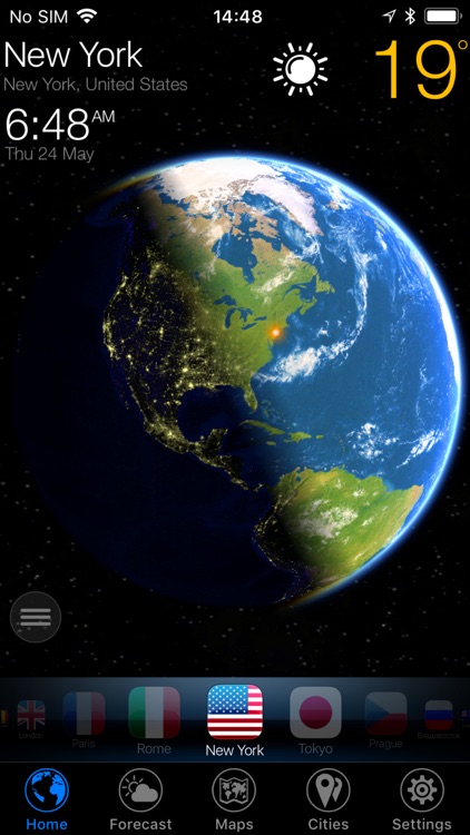 3D EARTH the weather forecast