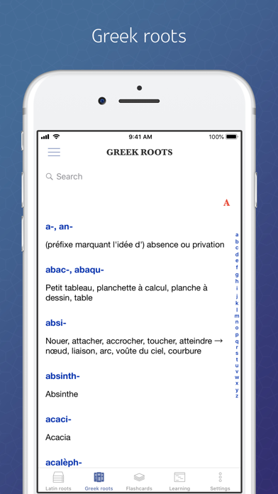 Greek & Latin Roots of French screenshot 4