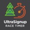 The UltraSignup race timer is a mobile version of the popular windows laptop software built on top of ultrasignup’s com’s registration and results platform