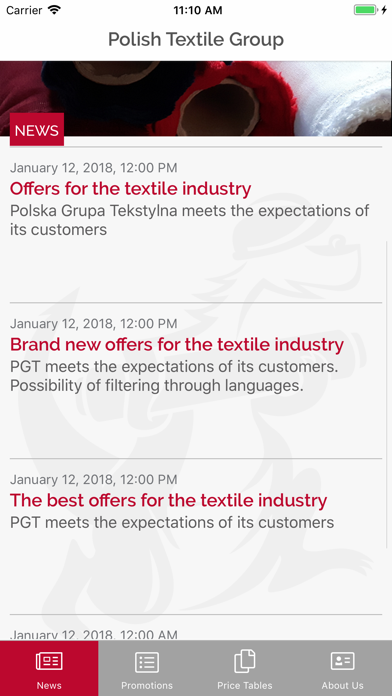 Polish Textile Group screenshot 3