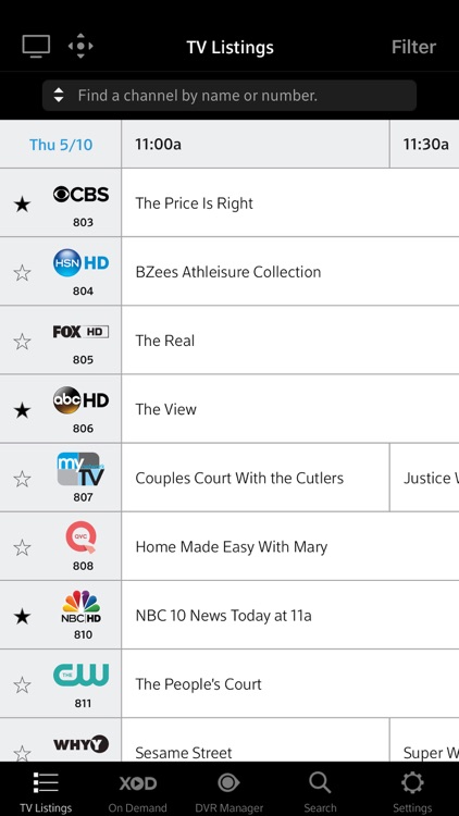XFINITY TV Remote