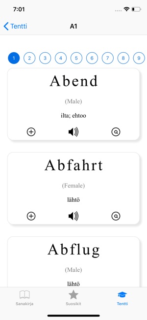 Saksa: Suomi-Saksan Sanakirja App Storessa