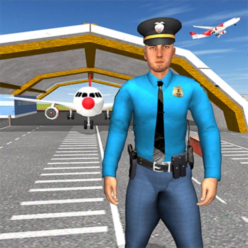 Airport Security Police Sim 3D Icon