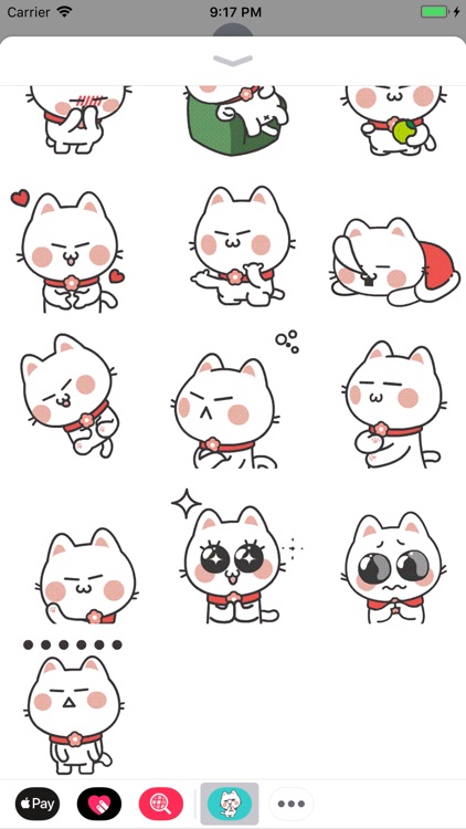 Fluffy Cat Animated Stickers
