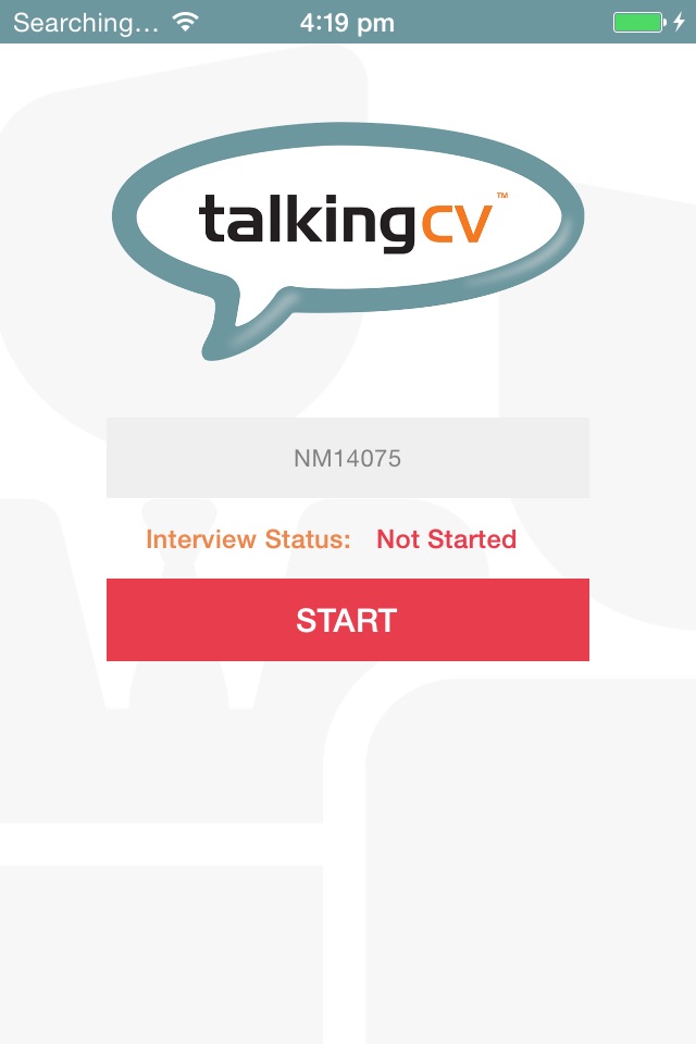 TalkingCV Candidate Interview screenshot 2