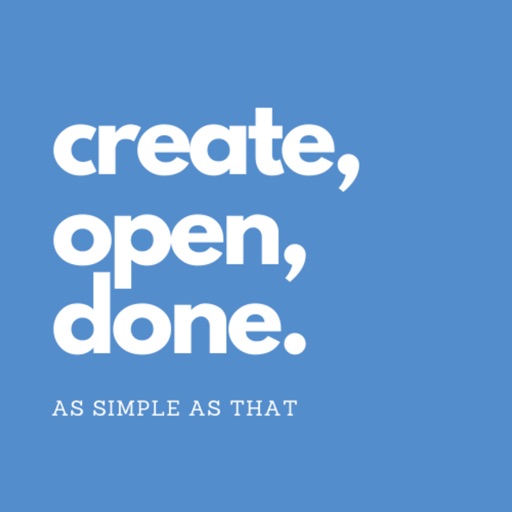 create open done