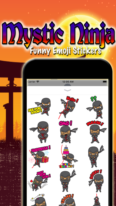 Mystic Ninja Funny Emoji Stick screenshot 3