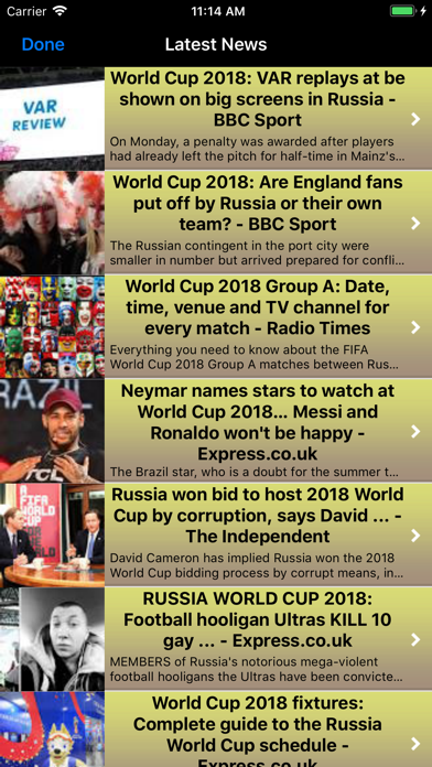 World Cup App: Russia 2018 Screenshot 3