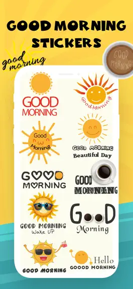 Game screenshot Good Morning Typography Emojis apk