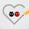 Love balls : ladybug and cat