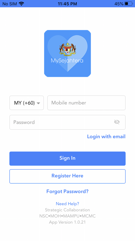 Mysejahtera App For Iphone Free Download Mysejahtera For Ipad Iphone At Apppure