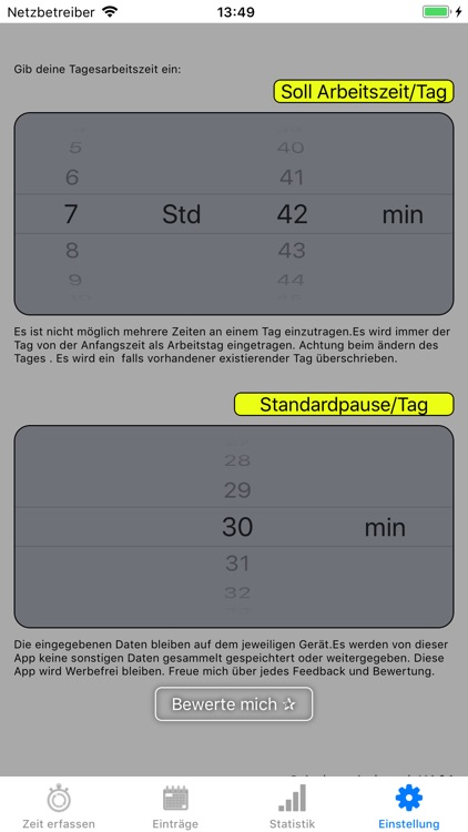 Arbeitszeit screenshot-8